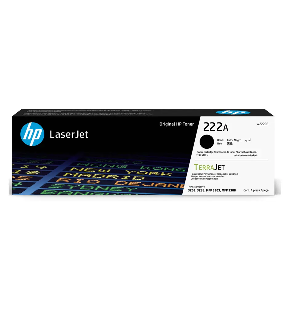 HP 222A LaserJet Cartouche de toner noir d'origine  W2220A, 1 300 pages.webp