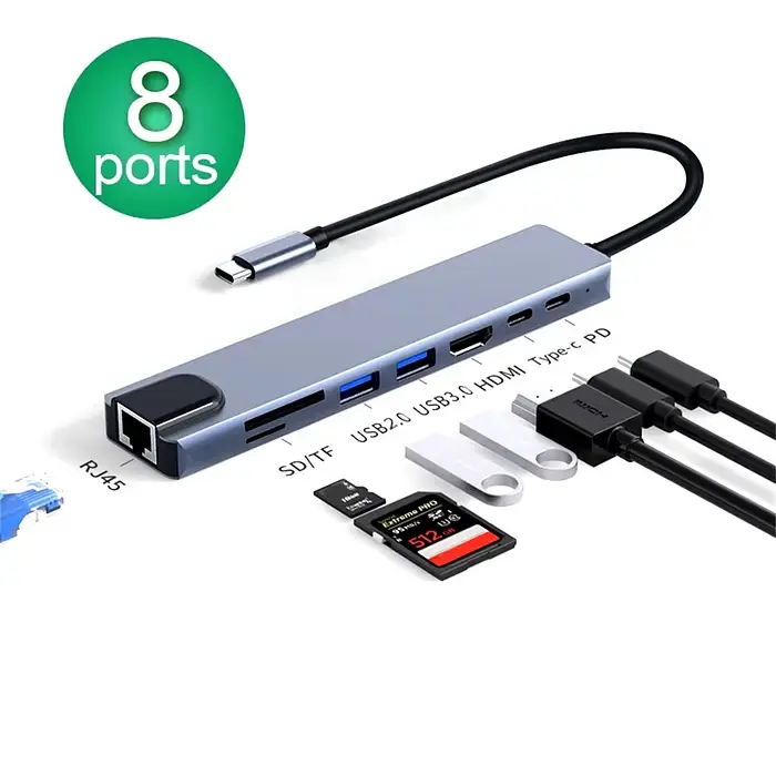 HUB USB C, Adaptateur USB.webp