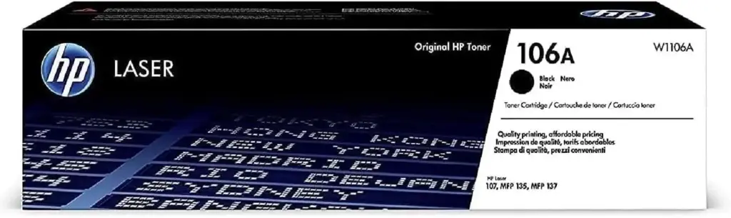 HP Cartouche toner 106A, noir