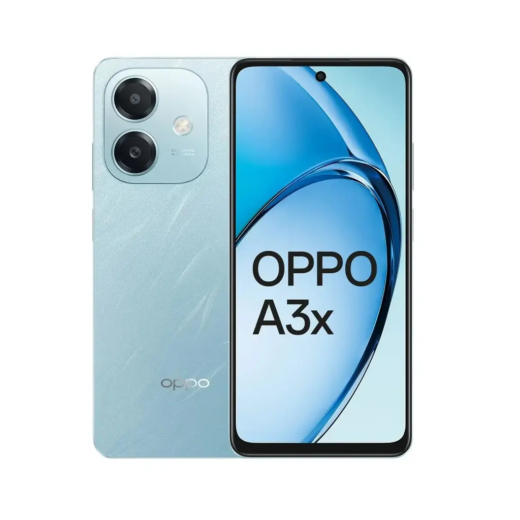 OPPO A3X (4G+128GO) Écran HD+ 6,67 pouces, taux de rafraîchissement 120 Hz | SUPERVOOC 45 W, 6.67",  Caméra principale : 8MP