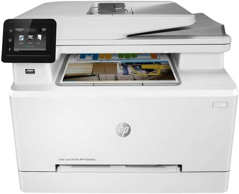HP Color LaserJet Pro M283fdn - Imprimante multifonction  Impression, copie, scan, télécopie
Technologie Laser
Écran tactile graphique couleur 6,8 cm (2,7 pouces) avec 3 boutons