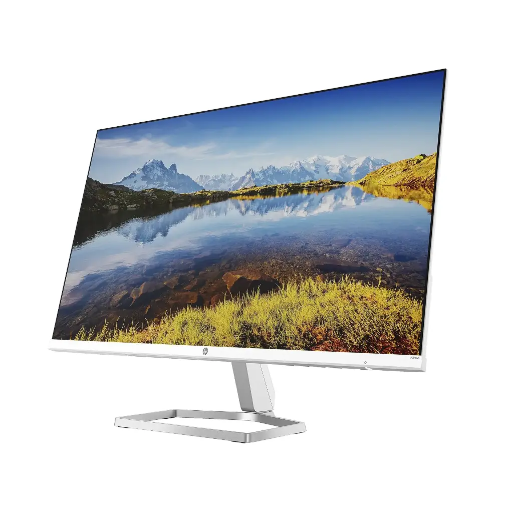 HP M24fwa Moniteur - Écran de 24 " 32'', Full HD IPS, 75 Hz, Temps de réponse 5 ms, AMD Freesync, HDMI, VGA, Audio in & Out, Haut-parleurs intégrés, Blanc