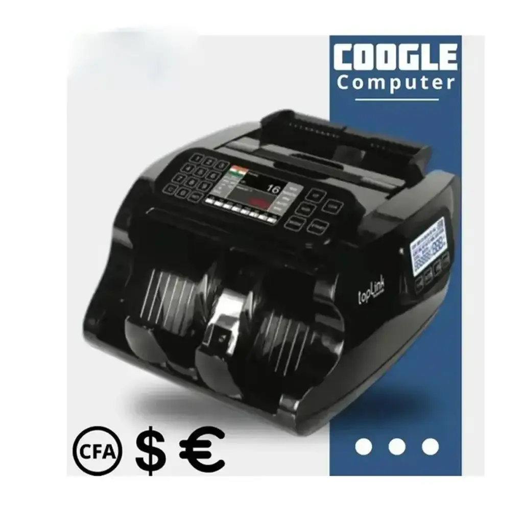 TOPLINK compteur de billets TL-MC-41 - Détecteur De Faux Billet - Capacité : 200 billets-Taille des billets pris en charge : 50 × 110 mm