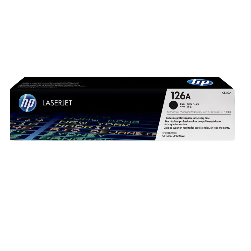 HP 126A CE310A toner Authentique, imprimantes HP LaserJet Pro 100 color MFP M175/200 color MFP M275/CP1025, Noir