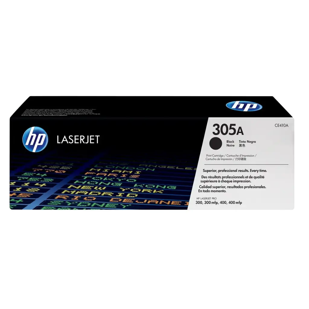 HP 305A CE410A Toner Noir Authentique pour HP Color LaserJet Pro M351 / M375 / M451 / M475