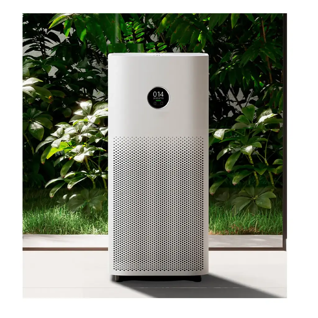 Xiaomi Smart Air Purifier 4 -  (élimine jusqu'à 99,97 % des poils d'animaux, de la poussière, des virus et des aérosols : PCADR 230 m³/h, FCADR 76 m³/h, idéal pour 27 m², commande vocale et