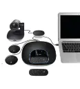 Logitech Group - Système de Webcam Visioconférence, Full HD 1080p, Mise au Point Automatique, USB, Skype for Business, Teams, Zoom, Fuze, Hangouts Meet, Hardware, Cortana, Cisco Jabber, Portable/PC/Mac