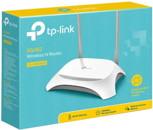 TL-MR3420
Routeur 3G/4G WiFi N 300 Mbps (pour clé 3G / 4G)