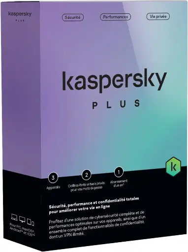 Kaspersky Plus 3 Postes/1 An