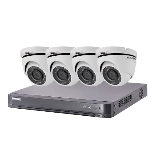 Kit de vidéosurveillance Turbo HD Hikvision 4 caméras dôme